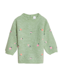 Knitted Floral Jumper