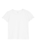 Pure Cotton Frill T-Shirt (0-3 Yrs)