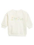 Cotton Rich Smile Slogan Sweater