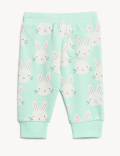 Cotton Rich Bunny Print Joggers
