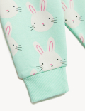 Cotton Rich Bunny Print Joggers