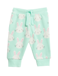Cotton Rich Bunny Print Joggers