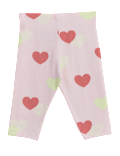 Cotton Rich Heart Print Leggings (0-3 Yrs)