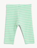 Cotton Rich Striped Leggings
