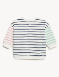 Cotton Rich Striped Sweater