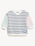 Cotton Rich Striped Sweater
