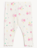 3pk Cotton Rich Patterned Leggings