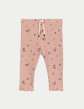 3pk Cotton Rich Floral Leggings (0-3 Yrs)