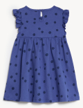 Pure Cotton Spotted Dress