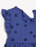 Pure Cotton Spotted Dress