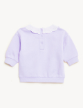 Cotton Rich Frill Collar Sweater