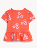 Pure Cotton Floral T-Shirt