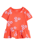 Pure Cotton Floral T-Shirt