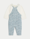 2pc Cotton Rich Floral Outfit (0-3 Yrs)