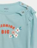 Pure Cotton Slogan Top (0-3 Yrs)