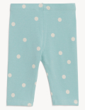 Cotton Rich Spot Leggings (0-3 Yrs)