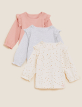 3pk Pure Cotton Tops (0-3 Yrs)