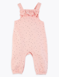 2 Piece Cotton Spotted Dungaree Outfit (0-3 Yrs)