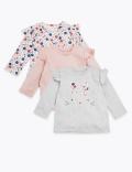 3 Pack Cotton Bunny Tops (0-3 Yrs)
