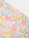 2pk Cotton Rich Floral & Plain Leggings (0-3 Yrs)