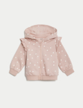 Cotton Rich Spot Hoodie (0-3 Yrs)
