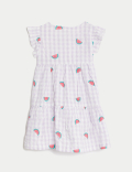 Pure Cotton Watermelon Dress (0-3 Yrs)