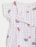 Pure Cotton Watermelon Dress (0-3 Yrs)