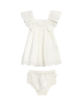 2pc Pure Cotton Dress Outfit (0-3 Yrs)
