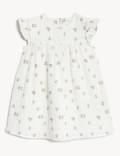 2pc Pure Cotton Floral Outfit (0-3 Yrs)