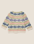Fair Isle Button Through Cardigan (0-3 Yrs)