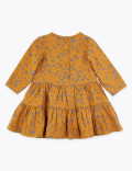 Cotton Flower & Leopard Print Dress (0-3 Yrs)