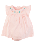 Cotton Spotted Bodysuit Dress (0-12 Mths)