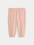 Cotton Blend Fleece Lined Joggers (0-3 Yrs)