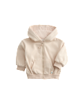 Cotton Blend Fleece Lined Zip Up Hoodie (0-3 Yrs)
