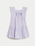 Pure Cotton Broderie Dress (0-3 Yrs)