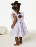 Pure Cotton Broderie Dress (0-3 Yrs)