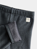 Cotton Blend Fleece Lined Leggings (0-3 Yrs)