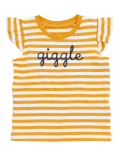 Pure Cotton Giggle Slogan Top (0-3 Yrs)