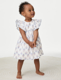 Pure Cotton Printed Dress (0-3 Yrs)