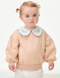 Cotton Rich Embroidered Sweatshirt (0-3 Yrs)