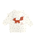 Jersey Spot Print Fox Applique Sweatshirt (0-3 Yrs)