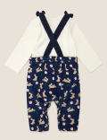 2 Piece Pure Cotton Cord Rabbit Outfit