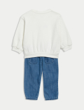 2pc Cotton Rich Love Slogan Outfit (0-3 Yrs)