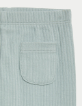 2pc Cotton Rich Floral Embroidered Outfit (0-3 Yrs)