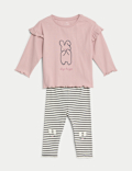2pc Cotton Rich Bunny Outfit (0-3 Yrs)