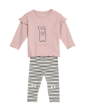 2pc Cotton Rich Bunny Outfit (0-3 Yrs)