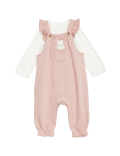 2pc Cotton Rich Dungarees (0-3 Yrs)