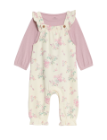 2pc Cotton Rich Floral Outfit (0-3 Yrs)