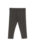 2pk Cotton Rich Spot Leggings (0-36 Mths)