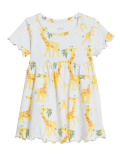 Pure Cotton Giraffe Print Dress (0-3 Yrs)